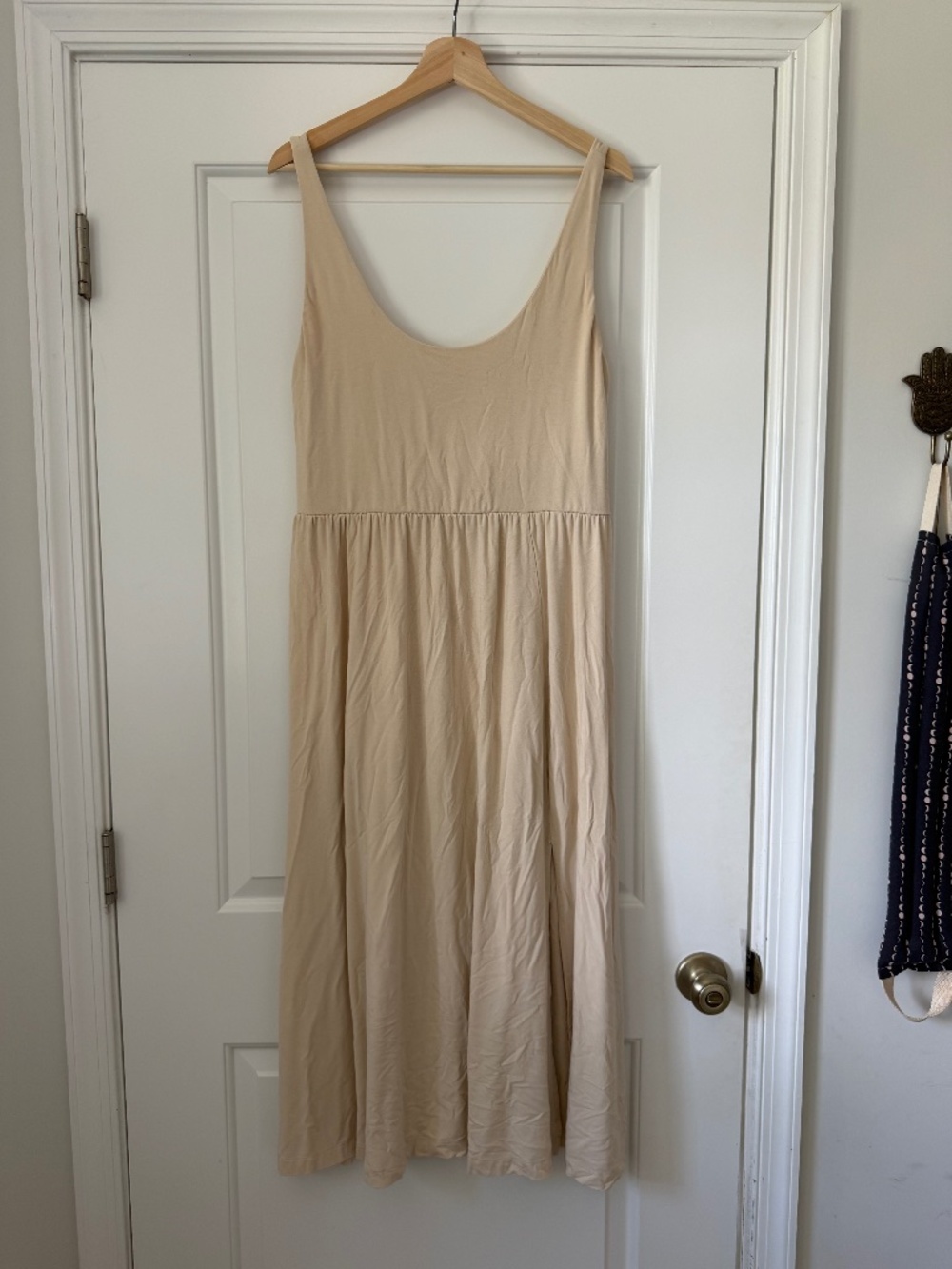 a new day Cream Scoop Neck Maxi Dress